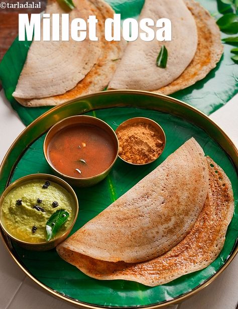 millet dosa recipe | healthy kodri dosa | foxtail millet podi dosa | Podi Dosa, Rice Dosa, Kabuli Chana, Source Of Iron, Urad Dal, Pulao Recipe, Dosa Recipe, Gluten Free Grains, South Indian Food