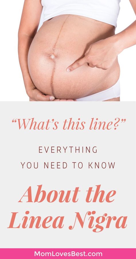 Have you been talking with all of your expecting friends about the never ending changes your body goes through during pregnancy? Are you wondering what exactly this weird little pregnancy stripe they keep speaking of and when will it show up during your pregnancy? Click here to learn what the linea nigra is, why it occurs, when it appears, if there is anything you can do to prevent it, and if it goes away. #pregnant #pregnancytips #preggo #momlife #beauty Pregnancy Facts, Pregnancy Advice, Pregnancy Information, Baby Sleep Problems, Pregnant Diet, Pregnancy Health, Morning Sickness, Pregnancy Symptoms, Pregnancy Care