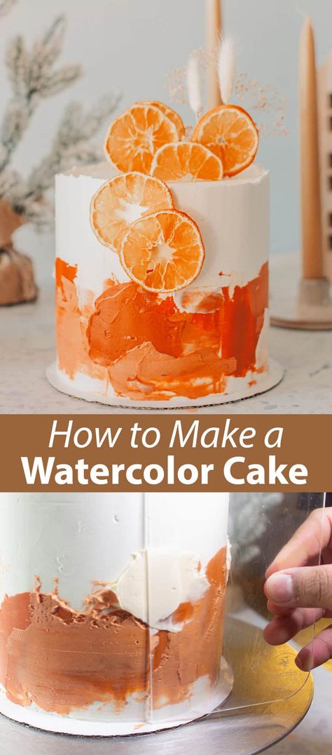 Watercolor Cake Tutorial, Cake Decorating Set, Watercolor Cake, Star Food, A Beautiful Mess, Gluten Free Sweets, Special Occasion Cakes, Dessert Decoration, Colorful Cakes