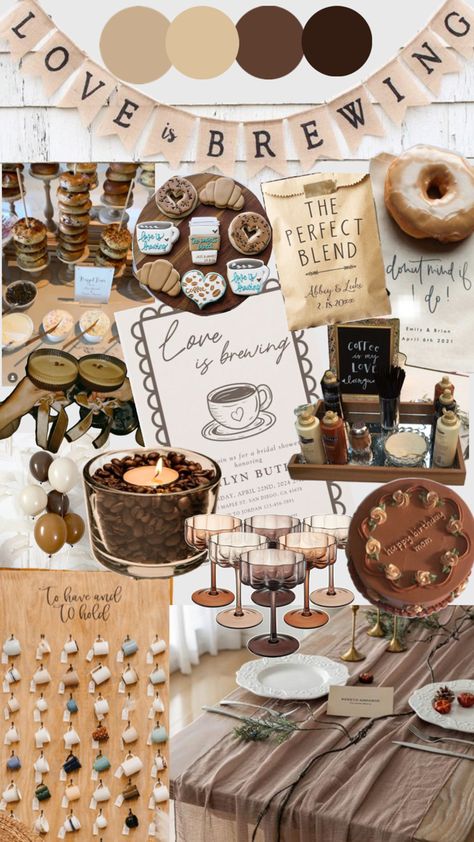 Coffee Bridal Shower Theme, Coffee Baby Shower, Coffee Bridal Shower, Shower Vibes, Love Is Brewing, Wedding Shower Themes, Bridal Shower Inspo, Cocktail Hour Wedding, Bridal Shower Themes