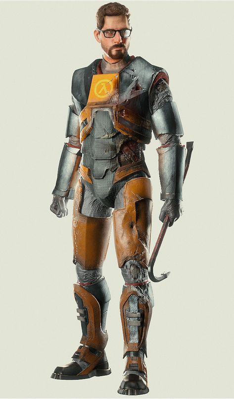 Gordon Freeman damaged HEV suit Half Life Game, Gordon Freeman, Half Life, Suit Of Armor, Power Suit, Final Fantasy Xv, Manga Artist, Bioshock, Musical Group