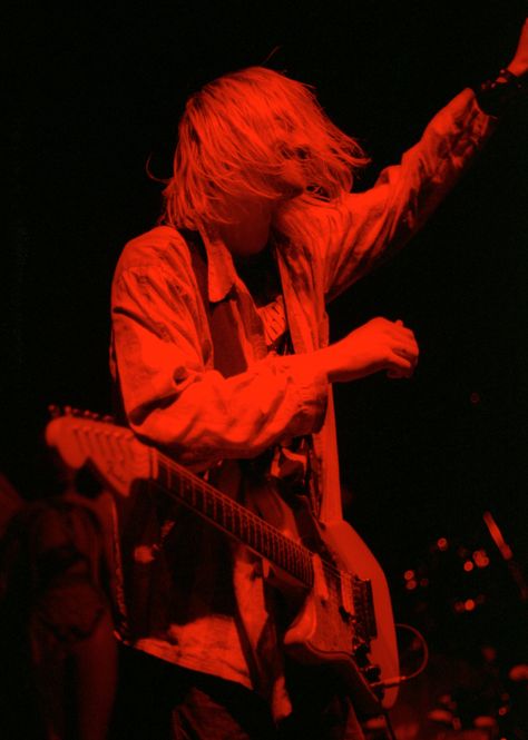 Nirvana Halloween, Vedic Astrology, Red Aesthetic, Halloween Night, Kurt Cobain, Nirvana, Astrology, Guitar, Red