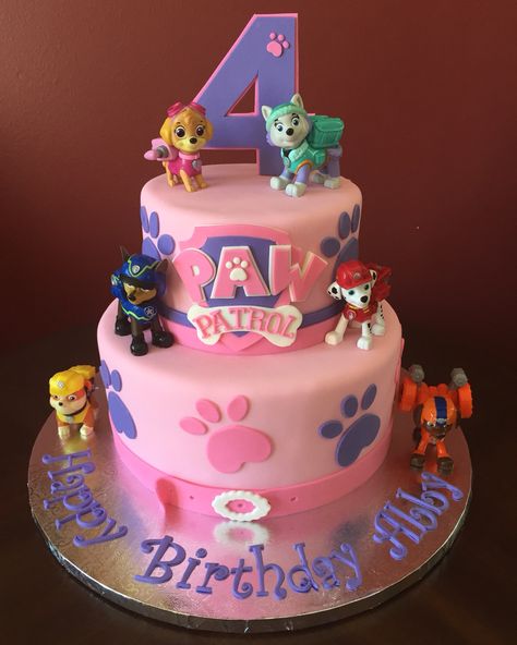 Paw Patrol Birthday Cake Girly Paw Patrol Cake, Sky Birthday Cake Paw Patrol, Sky Paw Patrol Birthday Cake, Sky Birthday Cake, Paw Patrol Cake Girly, Birthday Cake Girls Kids, Paw Patrol Sky Cake, Paw Patrol Ideas, Paw Patrol Cake Ideas