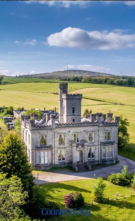 Dalmoak Castle is a breathtaking 14-bedroom gothic mansion situated in the rolling Scottish countryside of Dumbarton — and it's on the market for just £675,000.  #castle #castleforsale #interiors #interiorgoals #housegoals #scotland #housetour #propertyforsale Scottish Manor House Interior, Scottish Castles Interior, Modern Castle House, Small Castle House Plans, Dumbarton Castle, Scottish Castles For Sale, Small Castle House, Windsor Castle Interior, Castle House Interior