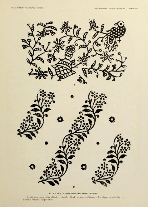 India Pattern, Field Museum, Indian Patterns, Indian Prints, Stamp Printing, Indian Block Print, Design Textile, Border Pattern, Woodblock Print