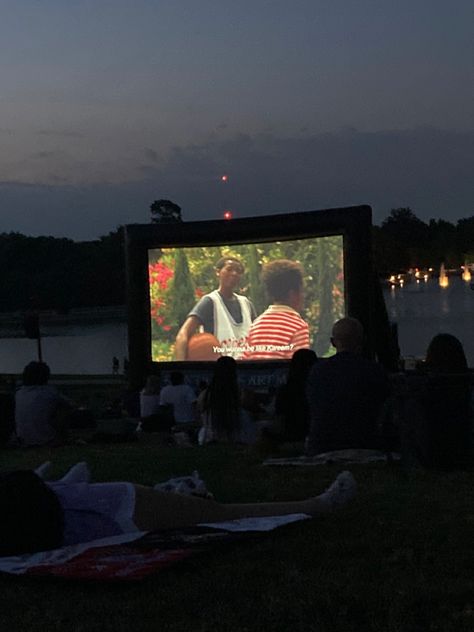 1st Date Ideas, Outdoor Event Ideas, Rhodes Aesthetic, Stephanie Archer, Olivia Morgan, Outside Movie, Green Movie, Water Movie, Movie In The Park