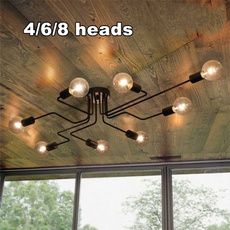 Wish - Shopping Made Fun Ceiling Lights Diy, Lampe Industrial, Retro Ceiling Lights, Wood Ceiling Lights, Led Ceiling Light Fixtures, Modern Lighting Chandeliers, Living Room Light Fixtures, Loft Industrial, Industrial Ceiling Lights