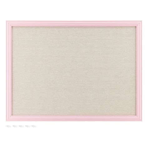 Navaris Framed Linen Bulletin Board - 17 x 23 inches Fabric Jewelry Organizer Pinboard for Wall Memory Memo Pin Board - Natural Linen with Pink Frame : Amazon.ca: Office Products Pink Bulletin Board, Pin Board Diy, Bulletin Board Fabric, Pin Board Ideas, Fabric Bulletin Board, Pink Rims, Framed Cork Board, House Essentials, Pink Frame