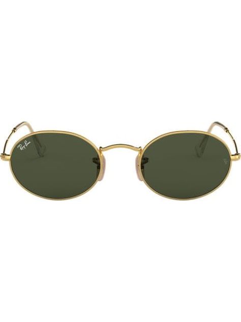 RAY BAN RB3547 OVAL SUNGLASSES. #rayban Sunglasses Oval, Cheap Sunglasses, Oval Sunglasses, Oval Frame, Gold Sunglasses, Ray Ban Sunglasses, Sunglass Frames, Gold Tone Metal, Ray Ban