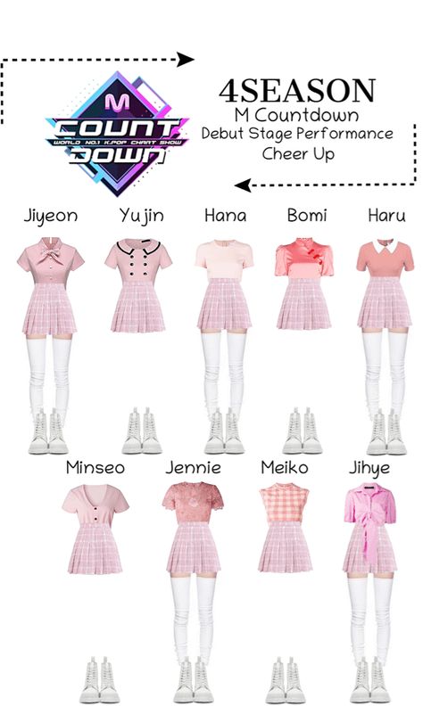 Kpop Fashion Outfits Stage, Gamer Girl Outfit, Gamer Outfit, Blackpink Disney, Lilac Fashion, Pink Plaid Skirt, Cover Dance, Outfit Kpop, Group Outfits