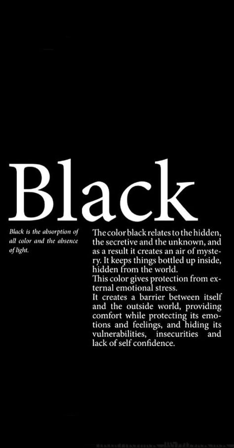 Lack Of Self Confidence, Wearing All Black, Outside World, Daily Look, Self Confidence, Meaningful Quotes, All Black, All The Colors, Confidence