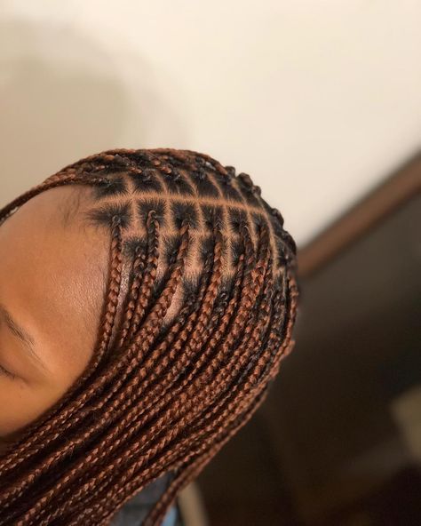 Braids On Black Hair, Auburn Braids, Brown Braids, Braided Hairstyles For Black Women Cornrows, Box Braids Hairstyles For Black Women, Cute Braided Hairstyles, Twist Braid Hairstyles, Protective Hairstyles Braids, Box Braids Styling