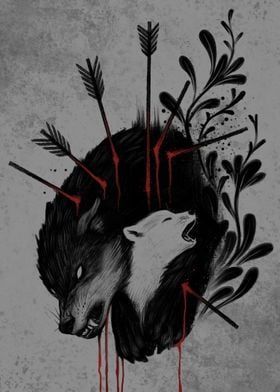 Displate is a one-of-a-kind metal poster designed to capture your unique passions. Sturdy, magnet mounted, and durable – not to mention easy on the eyes! Wolf Mythology, Wolf Animation, Wolf Aesthetic, Creepy Animals, Werewolf Aesthetic, Back Drawing, Wolf Artwork, Wolf Painting, Canine Art