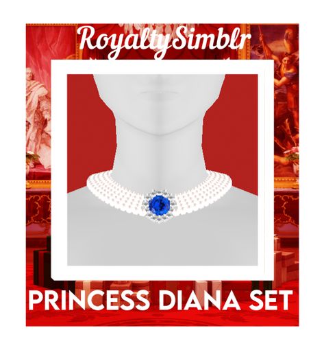 Sims 4 Royality Cc, Sims 4 Princess Diana Cc, Sims 4 Princess Diana, Sims 4 Royal Cc Crown, Sims4 Cc Royal Dress, Sims 4 Royal Coronation, Sims4 Accessories, Cc Necklace, Diana Wedding Dress