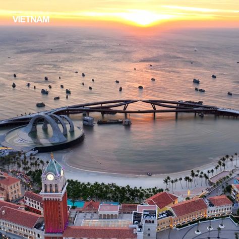 Sunset town in Phu Quoc city | Sunset town in Phu Quoc city | By Amazing Vietnam Phu Quoc Vietnam, Phu Quoc, Sunset City, Pretty Landscapes, Vietnam, Wedding Planner, Spa, Travel