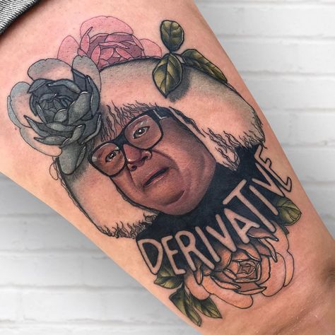 Kyle Evans on Instagram: “Bullshit. Bullshit. I got to do this Danny Devito as Frank Reynolds as Ongo Gablogian and it was a friggin blast. #dannydevito…” Frank Reynolds Tattoo, Danny Devito Tattoo, Danny Tattoo, Frank Reynolds, Danny Devito, Fade To Black, Tattoo Tattoo, Tattoo Inspo, Love Tattoos