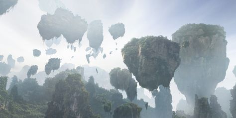 Floating Mountains Avatar, Floating Islands Avatar, Forest Of Pandora, Hallelujah Mountains Avatar, Pandora Floating Mountains, Avatar Floating Mountains, Hallelujah Mountains, Avatar Party, Floating Mountains