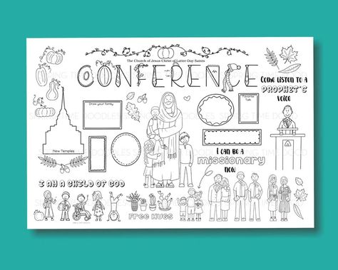 General Conference Giant Coloring Page Giant General Conference Coloring Page, Conference Poster, Lds Conference, Coloring Posters, Lds General Conference, My Church, Churches Of Christ, Free Hugs, General Conference