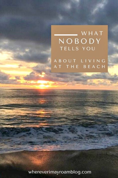 My list of what nobody tells you about living at the beach, and what you need to know and think about. #beach #beachlife #florida #verobeach Living By The Beach, Living At The Beach, Florida Holiday, Call My Friend, Quiet Beach, Dating World, Ins And Outs, Beach Lifestyle, Happy Travels