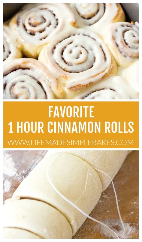 You won't believe how light and fluffy these 1 hour cinnamon rolls are! They're quick, easy and incredibly delicious! #cinnamonrolls #breakfast #1hourcinnamonrolls #easycinnamonrolls Cinnamon Rolls 1 Hour, Quick Baked Breakfast, Easy Fluffy Cinnamon Rolls, Easy One Hour Cinnamon Rolls, Fast Homemade Cinnamon Rolls, One Hour Cinnamon Rolls Homemade, 1 Hour Cinnamon Rolls Recipes, Easy Quick Cinnamon Rolls Recipes, Quick Cinnamon Rolls Homemade