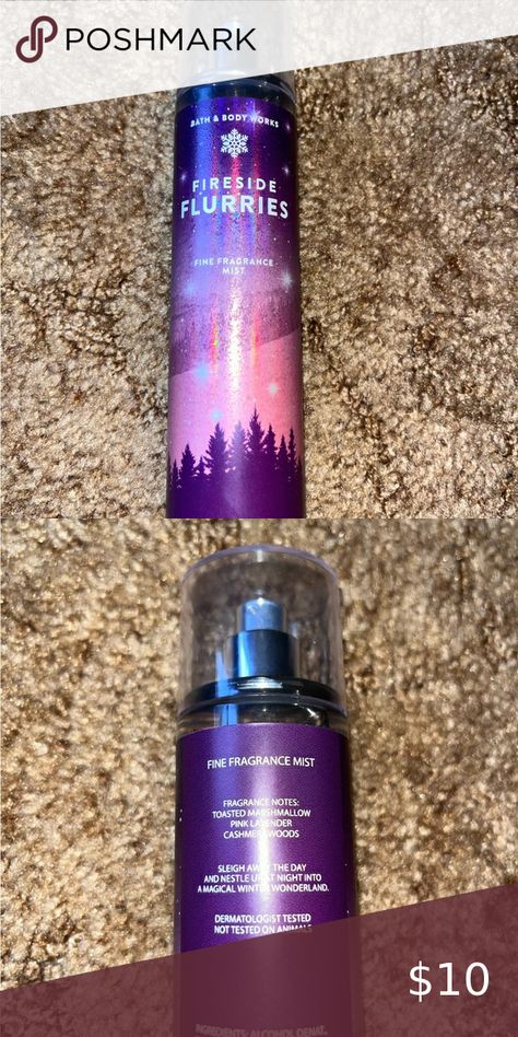 Bath And Body Works Fireside Flurries body spray Body Spray, Body Works, Bath And Body Works, Bath And Body, It Works, Spray, Bath