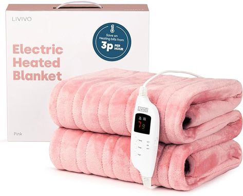 Machine Washable Ultra Soft Fleece Overblanket 160 x 120cm with 9 Heat Settings, Timer and Safety Cut Off (pink) Also available in grey, chocolate and cream Heated Throw, Electric Blanket, Pink Chocolate, Heated Blanket, Electric Blankets, Christmas 2024, Boots For Sale, Soft Furnishings, Christmas List