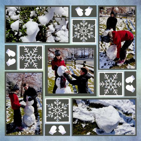 Layout System, Winter Scrapbook Layouts, Winter Scrapbook, Mosaic Moments, Winter Scrapbooking, Christmas Scrapbook Pages, Scrapbook Design Layout, Scrapbook Design, Beautiful Scrapbook Layouts