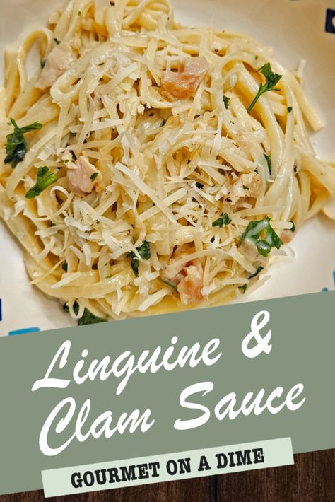 Linguine and Clam Sauce - The Empty Pantry Linguine With White Clam Sauce Easy, Easy Clam Linguine Recipe, Clams And Pasta, Linguini With Clam Sauce Canned, Linguini And Clams Recipe, Clams And Linguine, Clam Linguine Recipe, Canned Clam Recipes, Clams In White Wine Sauce