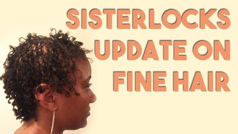 Sisterlocks Growth in 4 Months How To Sisterlocks Natural Hair, Sister Locs On Thinning Hair, Sister Locs Fine Hair, Sisterlocks On Fine Hair, Sisterlocks Short Hair, Locs On Fine Hair, Interlocking Locs, Short Dreadlocks, Dreadlocks Styles