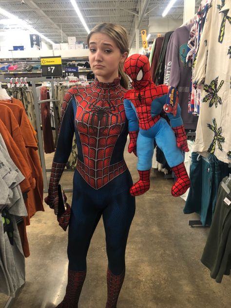 Spider Man Womens Costume, Spider Man Costume For Women, Spider Woman Costumes, Spiderman Halloween Costume, Spiderman Halloween, Spider Man Halloween, Supergirl Cosplay, Spiderman Suits, Streamer Dr