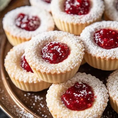 Mini Raspberry Almond Tarts - That Oven Feelin Almond Raspberry Mini Tarts, Mini Raspberry Almond Tarts, Beautiful Tarts, Almond Tarts, Muffin Cups Recipes, Cup Recipes, Cookie Cups Recipe, Muffin Cup, Raspberry Preserves