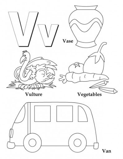 Letter  Worksheets and Coloring Pages V Worksheet, Letter V Worksheets, V Alphabet, Letter A Coloring Pages, Abc Coloring Pages, Abc Coloring, Alphabet Worksheets Preschool, Preschool Letters, Book Letters