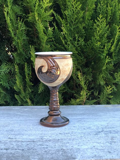 Excited to share the latest addition to my #etsy shop: Unique Wine Glass, Wheelthrown Pottery Goblet, Long Stem Ceramic Cup, Stoneware Chalice Ceramic Chalice, Pottery Goblet, Pottery Wine Cups, Unique Wine Glass, Drink Alcohol, Ceramic Jug, Pottery Pitcher, Wine Glass Set, Ceramic Pitcher