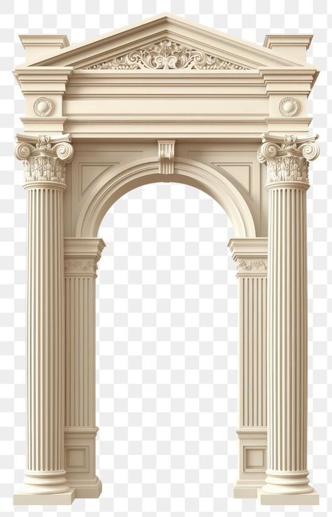 Classical architectural column arch | free image by rawpixel.com / Tanat Chittirungsan Greek Ancient Architecture, Roman Architecture Aesthetic, Gothic Pillar, Greek Arch, Greek Pillars, Roman Interior, Cafe Floor, Roman Pillars, Cafe Floor Plan