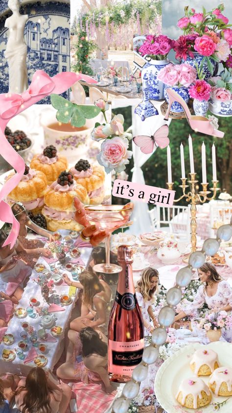 Victorian Baby Shower Ideas, Bridgerton Baby Shower Ideas, Bridgerton Baby Shower Theme, Eclectic Baby Shower, Victorian Baby Shower, Regency Era Aesthetic, Barbie Tingz, Bebe Shower, Garden Baby Showers