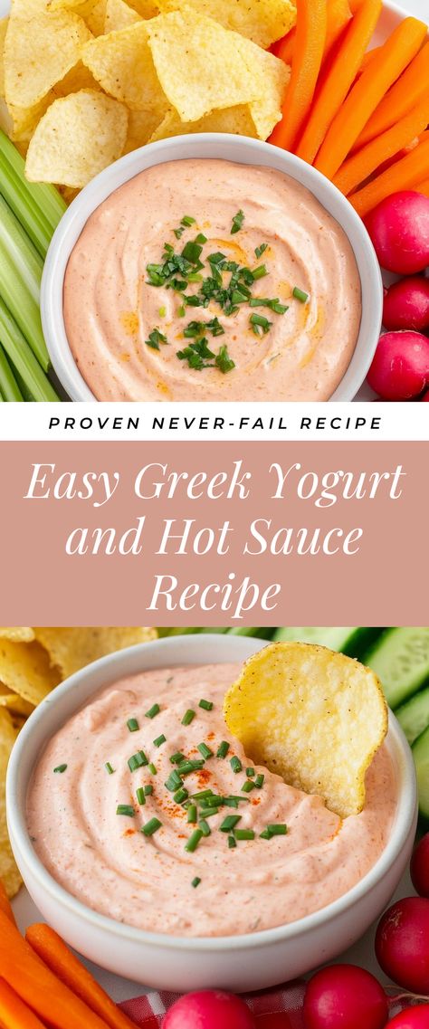 Image for Easy Greek Yogurt and Hot Sauce Recipe Spicy Greek Yogurt Dip, Greek Yogurt Taco Sauce, Yogurt Sauces, Hot Sauce Recipe, Greek Yogurt Sauce, Devilled Eggs Recipe Best, Dipping Sauces For Chicken, Devilled Eggs, Almond Yogurt