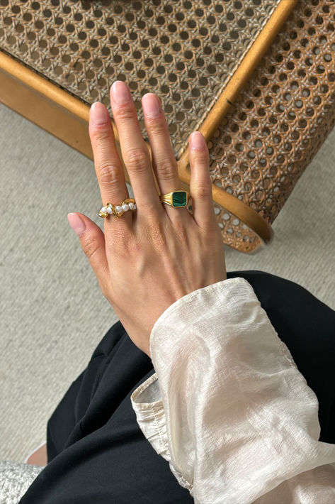 Look no further for the ultimate ring inspo. This ring stack is featuring our Lucy Williams Malachite Square Signet Ring and our Molten Pearl Twisted Stacking Ring. Lucy Williams, Ring Inspo, Stackable Rings Silver, Ring Stack, Ring Stacking, Stacking Ring, Stackable Rings, Signet Ring, Stacking Rings