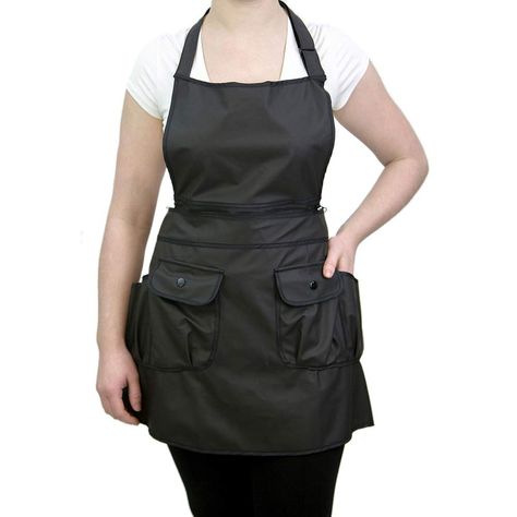 PRICES MAY VARY. vinyl Made in USA or Imported Snap closure Convertible to short waist apron. Unzip at the waist to be worn as a short waist apron. Chemical and water proof. One size fits all. Utility pockets at the waist. Decoration snaps on pocket flaps. Vinyl finish with fabric backing for comfort. Courtney Zip Vinyl Apron is made of a vinyl material with a matte finish. Provides protection from hair, water, and chemicals. This apron can unzip at the waist to be worn as a short waist apron. U Cleaning Uniform, Salon Apparel, Miter Saw Reviews, Salon Apron, Salon Aprons, Branded Aprons, Salon Wear, Water Hair, Barber Apron