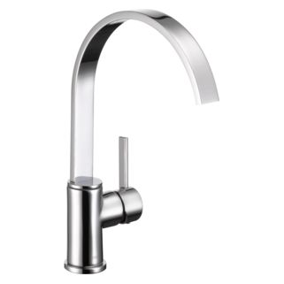 1-3 break sinks: Delta- Mandolin.   Not part of a larger collection Navigation Design, Condo Kitchen, Single Handle Kitchen Faucet, Delta Faucets, House Interiors, Article Design, Kitchen Sink Faucets, Kitchen Inspo, Kids Bathroom