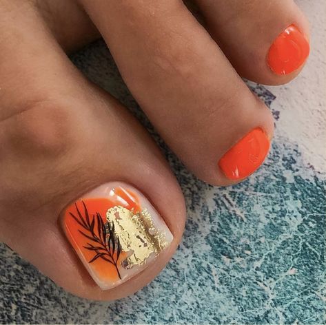 Neon Toenails, Fall Toe Nail Colors, Toe Nail Designs For Fall, Orange Toe Nails, Foot Nail Art, Toe Nail Colors, Fall Toe Nails, Easy Toe Nail Designs, Colors For 2024