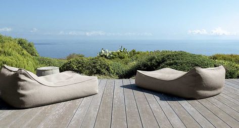 Float, Aquatech AT01 Rustic Deck, Paola Lenti, Contemporary Patio, Marmaris, Upholstered Fabric, Easy Chair, Outdoor Lounge, Outdoor Design, Bean Bag