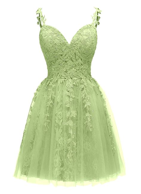 Green Lace Homecoming Dresses, Dress Light Green Short, Prom Dresses Short For Teens, Teen Homecoming Dresses, Green Bridesmaid Dresses Short, Tulle Prom Dress Short, Dress For Teens, Homecoming Dresses For Teens, Pink Quince