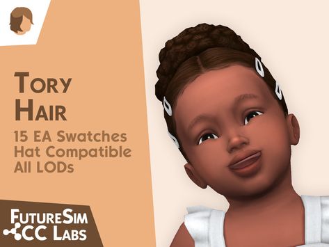 Curly High Bun, Toddler Hair Sims 4, Toddler Cc Sims 4, Elegant Short Hair, Sims 4 Men Clothing, Infant Hair, Ballet Hairstyles, Sims Baby, Sims 4 Toddler