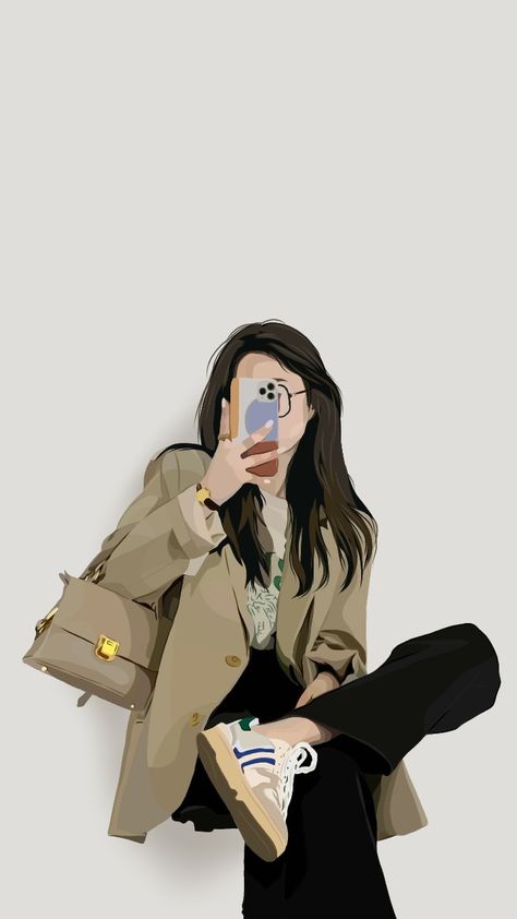 Image Girly, Cute Mobile Wallpapers, Girly Drawings, Stylish Photo Pose, Illustration Art Girl, 인물 드로잉, Cute Simple Wallpapers, Cute Cartoon Pictures, Girly Art Illustrations