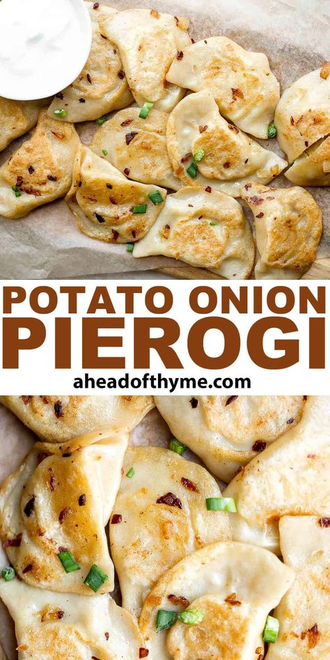 Small Batch Pierogi, Potato And Onion Perogies, Russian Perogies Recipe, Homemade Perogies Recipe, Sourdough Perogies, Deep Fried Perogies, Perogie Filling Ideas, Perogies Dough Recipe, Pierogi Filling Recipes