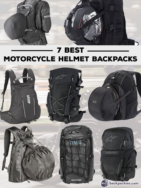 Looking for the best motorcycle backpack with helmet holder? We list the best motorcycle helmet backpacks available right now. Cool Motorcycle Helmets Men, Motorcycle Must Haves, Motorcycle Riding Gear For Women, Motorcycle Accessories For Women, Helmet For Women Motorcycle, Motorcycle Helmets For Women, Motorcycle Essentials, Motorcycle Gear For Women, Motorcycle Fashion