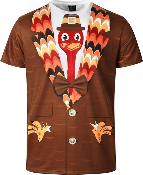 LINOCOUTON Men's Turkey Tuxedo Costume T-Shirts for Thanksgiving Halloween #Thanksgiving #funnytee #turkey #craftswithred #Gobble Turkey Pattern, Funny Thanksgiving Shirts, Turkey Shirts, Thanksgiving Theme, Thanksgiving Fun, Thanksgiving Parties, T Shirt Costumes, Funny Thanksgiving, Thanksgiving Shirts