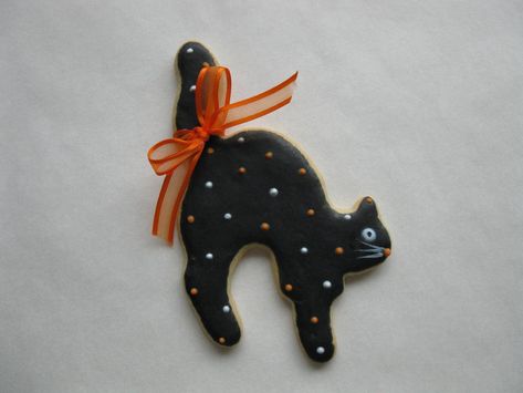 Black Cat Cookies, Halloween Sugar Cookies Decorated, Horse Christmas Ornament, Reindeer Lights, Halloween Cookies Decorated, Etsy Halloween, Halloween Sugar Cookies, Iced Sugar Cookies, Cooking Cookies