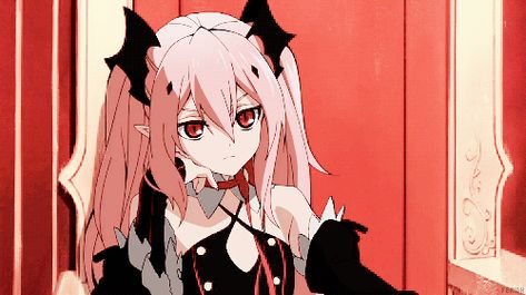 Owari no Seraph Seraph Of The End Krul Gif, Krul Tepes, I'm Annoying, Mikaela Hyakuya, Between Two Worlds, Emo Art, Seraph Of The End, Owari No Seraph, Diabolik Lovers