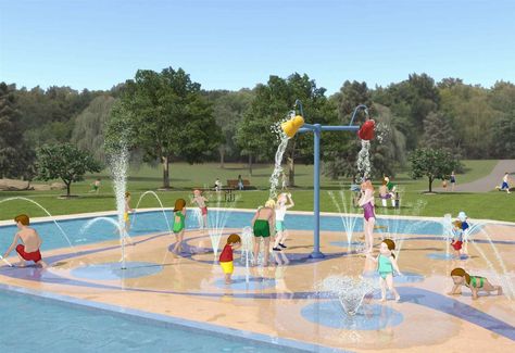 Play Park, Paddling Pool, Splash Zone, Splash Park, Sand Play, Splash Pad, Outdoor Gym, Water Management, Parking Design